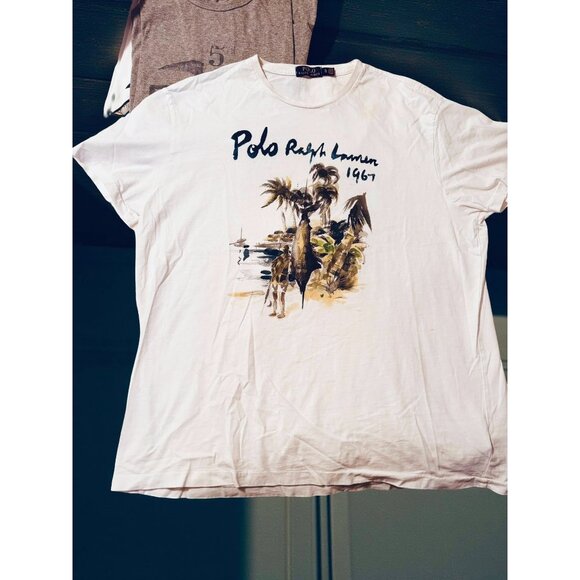 Polo Ralph Lauren Other - Polo Ralph Lauren Swordfish Beach Graphic Tee Mens XL 48" Coastal 1967